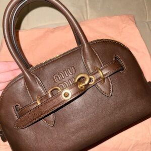 Miu Miu Brown Leather Handbag